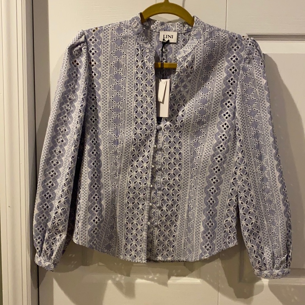 NWT LINI eyelet top